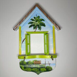 Wooden house for hanging keys